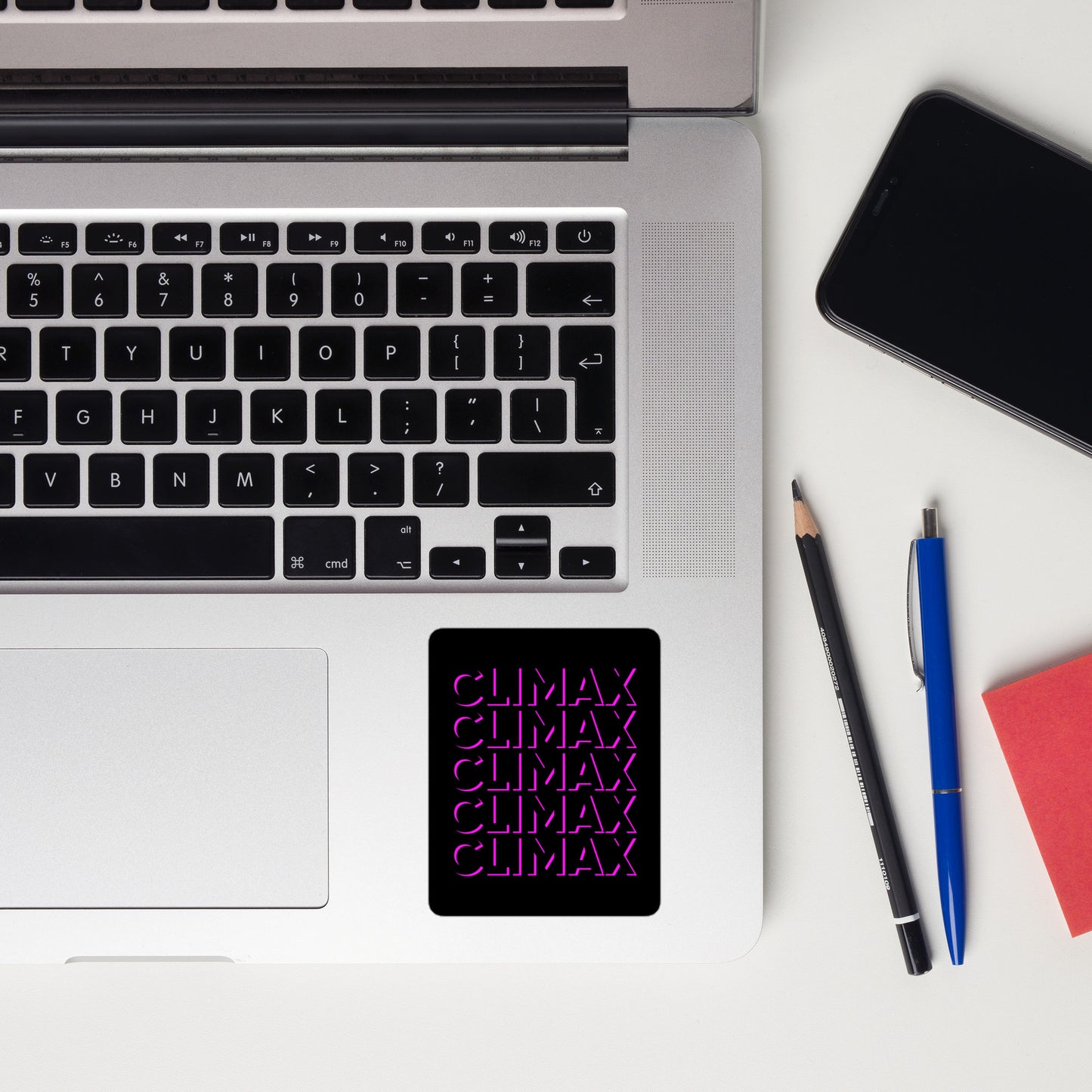 CLIMAX Vinyl Sticker – Hot Pink Decal for Bold Pleasure-Positive Expression