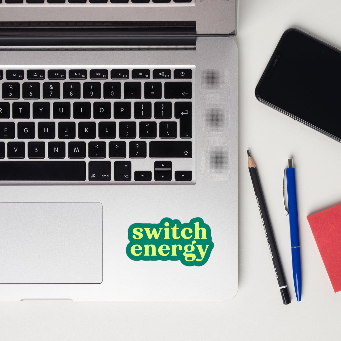 Switch Energy Sticker – Teal Play-Friendly Vinyl Decal