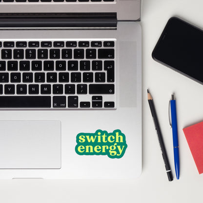 Switch Energy Sticker – Teal Play-Friendly Vinyl Decal