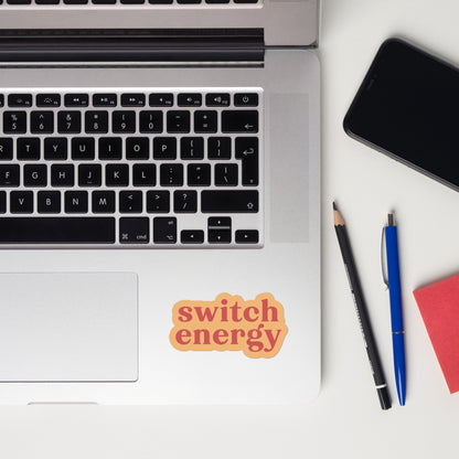 Switch Energy Sticker – Light Peach Play-Friendly Vinyl Decal