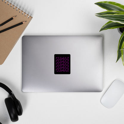 CLIMAX Vinyl Sticker – Hot Pink Decal for Bold Pleasure-Positive Expression