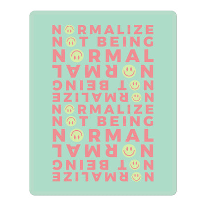 Non-normative Affirmation Vinyl Sticker – Green Smiley Neurodiverse Design