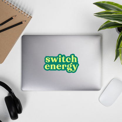 Switch Energy Sticker – Teal Play-Friendly Vinyl Decal