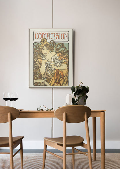 Vintage Compersion Poster – Art Nouveau Polyamory Wall Art