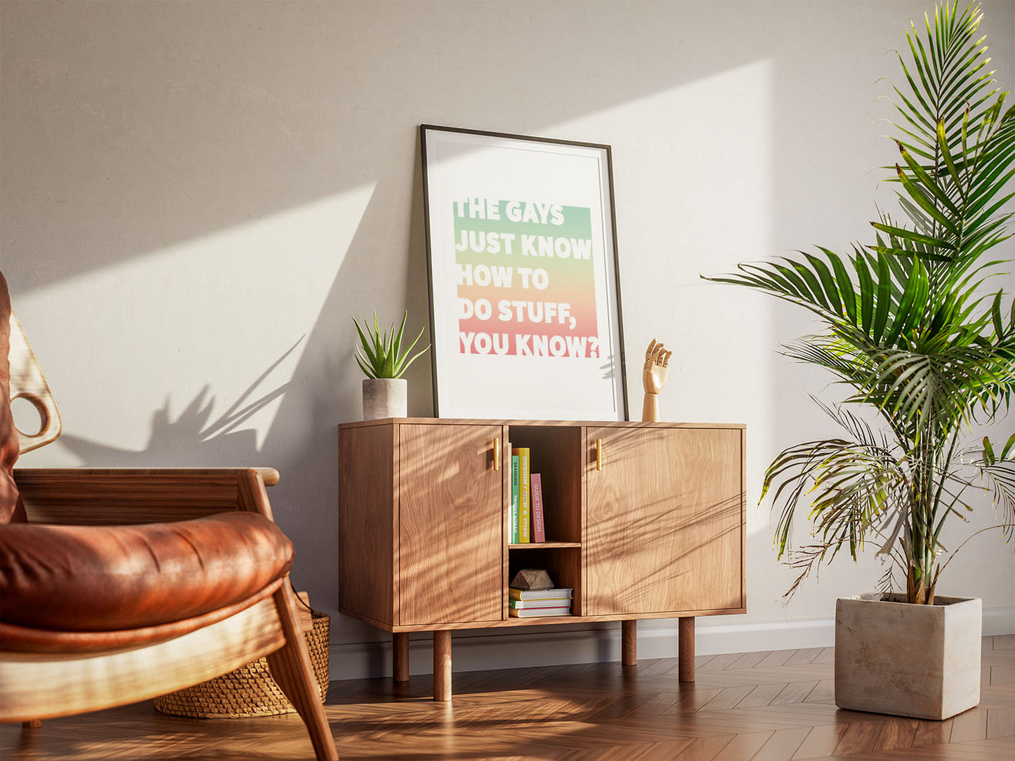 The Gays Just Know Poster – Colorful Queer Quote Art for White Lotus Fans