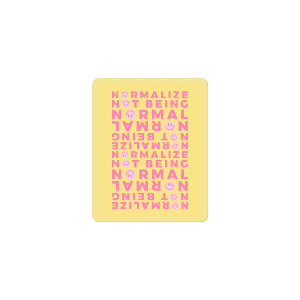 Neurodivergent Affirmation Sticker with smileys for laptop decoration 