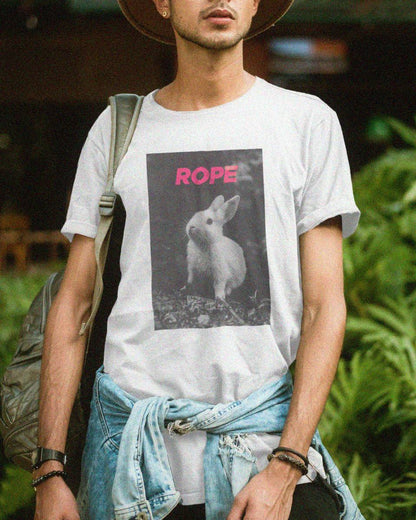 Rope Bunny Unisex T-Shirt – Subtle Shibari-Inspired Playful Tee