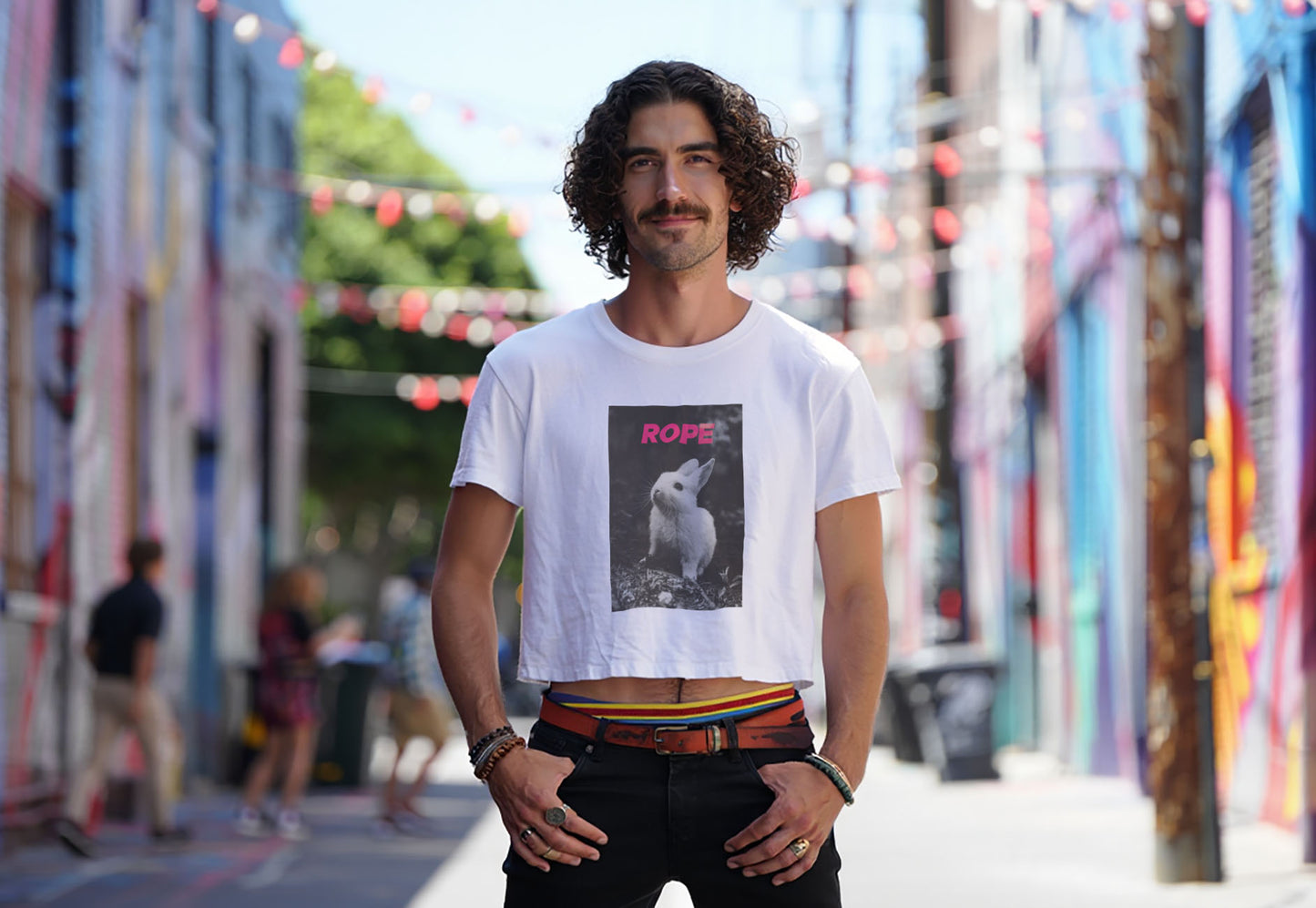 Rope Bunny Crop Top – Subtle Sh*bari Tee with Playful Edge