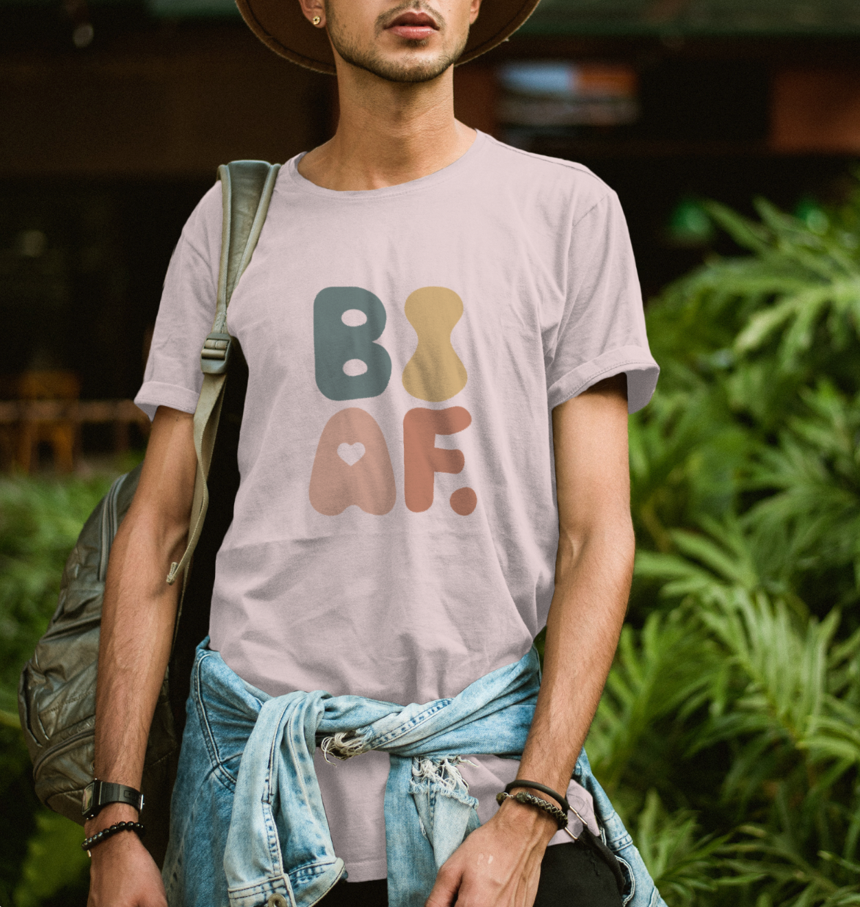 BI AF Bisexual Pride T-Shirt – Bold Retro LGBTQ+ Colorful Tee