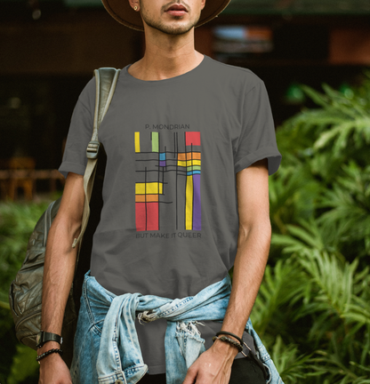 Queer Mondrian T-Shirt – LGBTQ Pride Abstract Art Tee