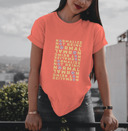 Non-normative Affirmation T-Shirt – Yellow Neurodiverse Empowerment Tee