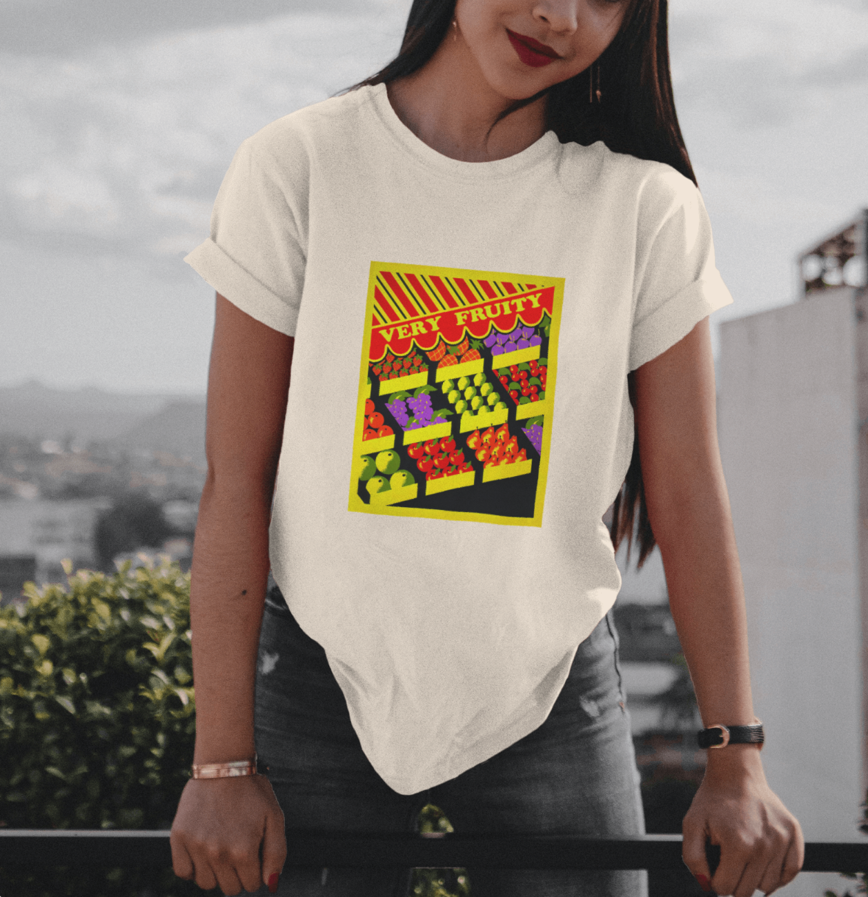 Very Fruity T-Shirt – Queer Campy Vintage Fruit Stand Tee