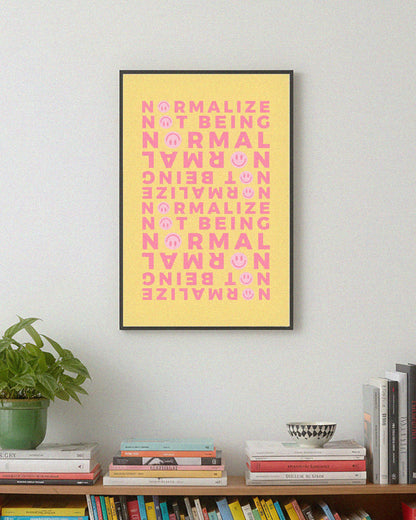 Non-normative Printable Poster – Modern Smiley Affirmation Wall Art
