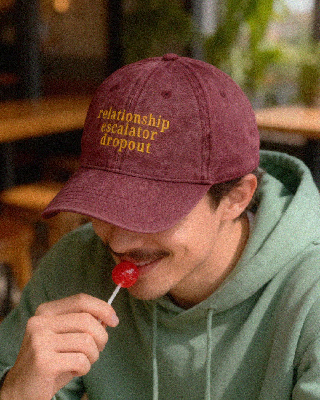 Relationship Escalator Dropout Vintage Cap – Embroidered Hat for ENM Affirmation