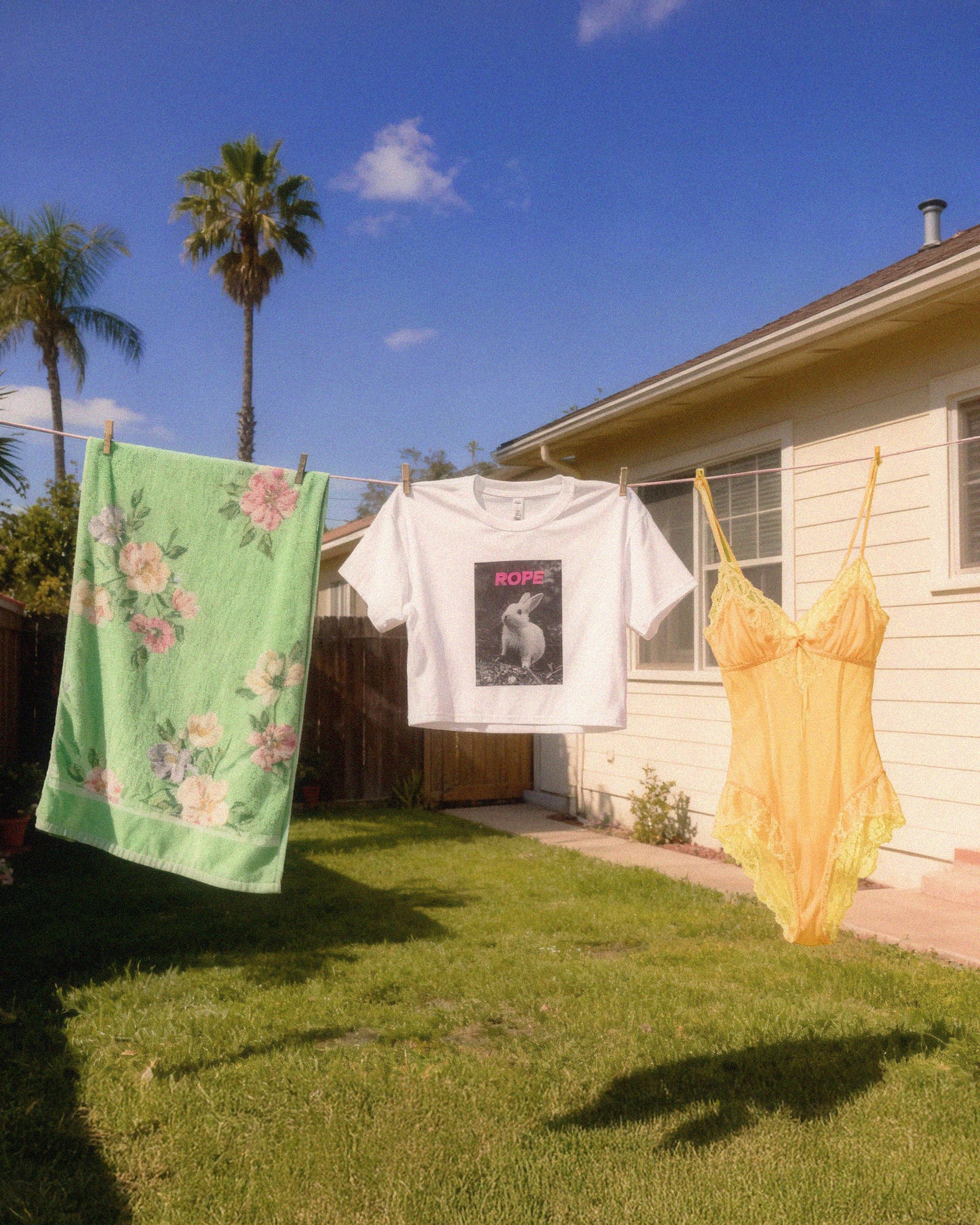 Rope Bunny Crop Top – Subtle Sh*bari Tee with Playful Edge