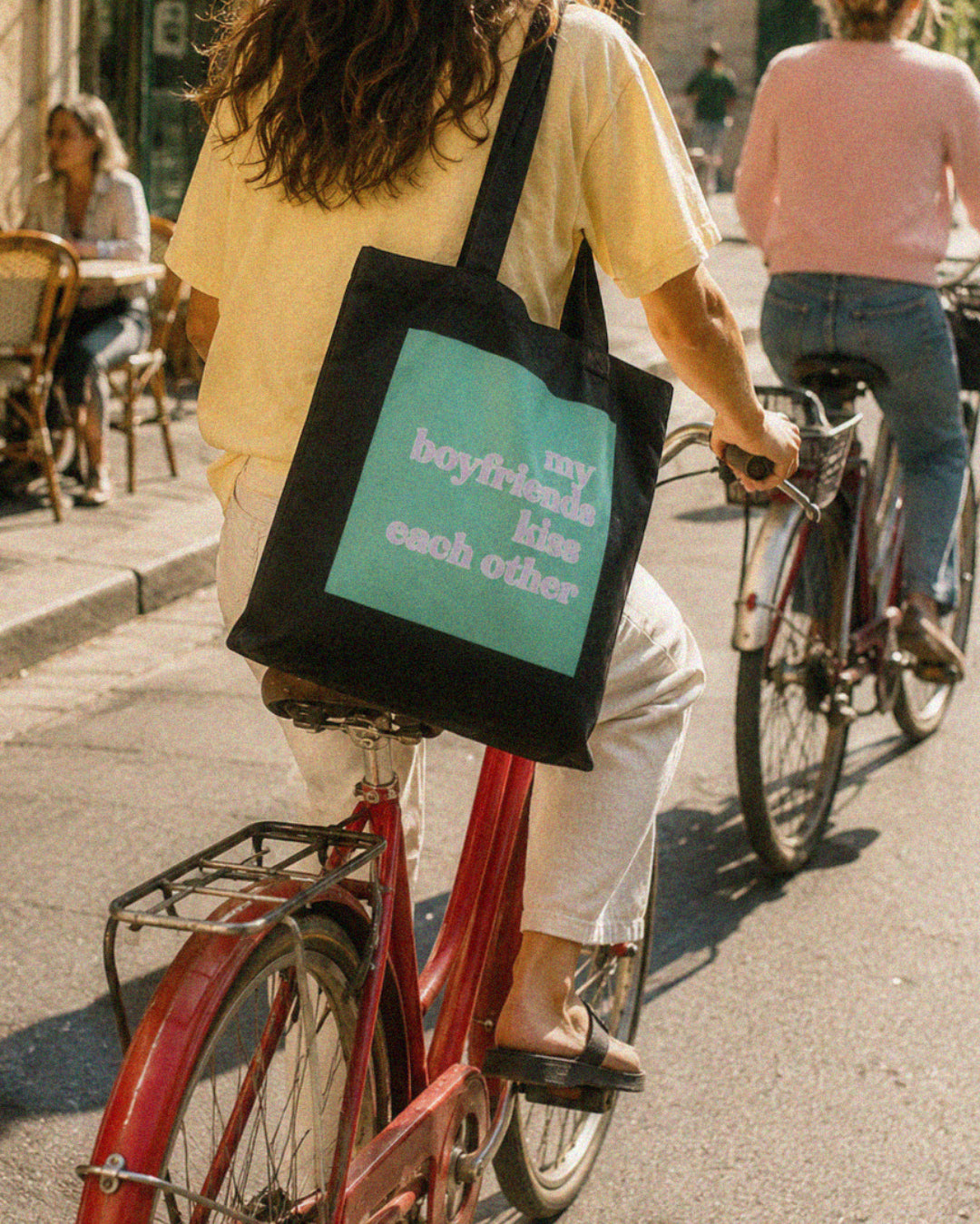 My Boyfriends Kiss Each Other Eco Tote Bag - Cheeky ENM Statement Caryall