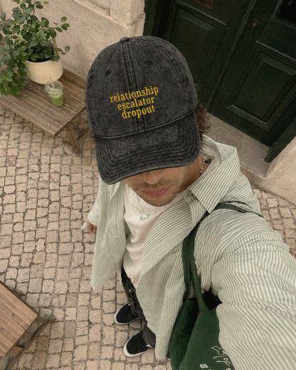 Relationship Escalator Dropout Vintage Cap – Embroidered Hat for ENM Affirmation