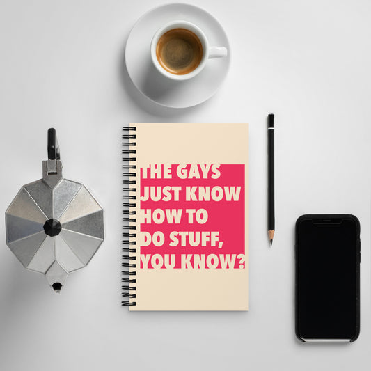 The Gays Just Know Notebook – Queer White Lotus Quote Journal