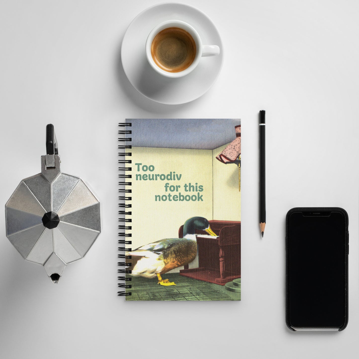 Too Neurodiv for This Notebook – Funny Vintage Neurodivergent Journal