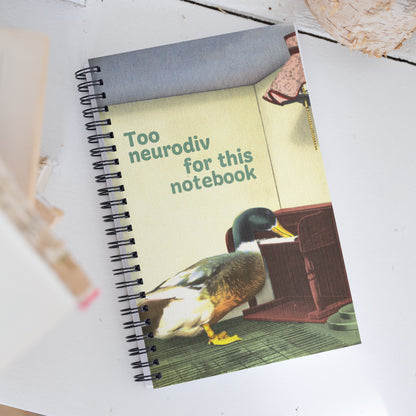 Too Neurodiv for This Notebook – Funny Vintage Neurodivergent Journal