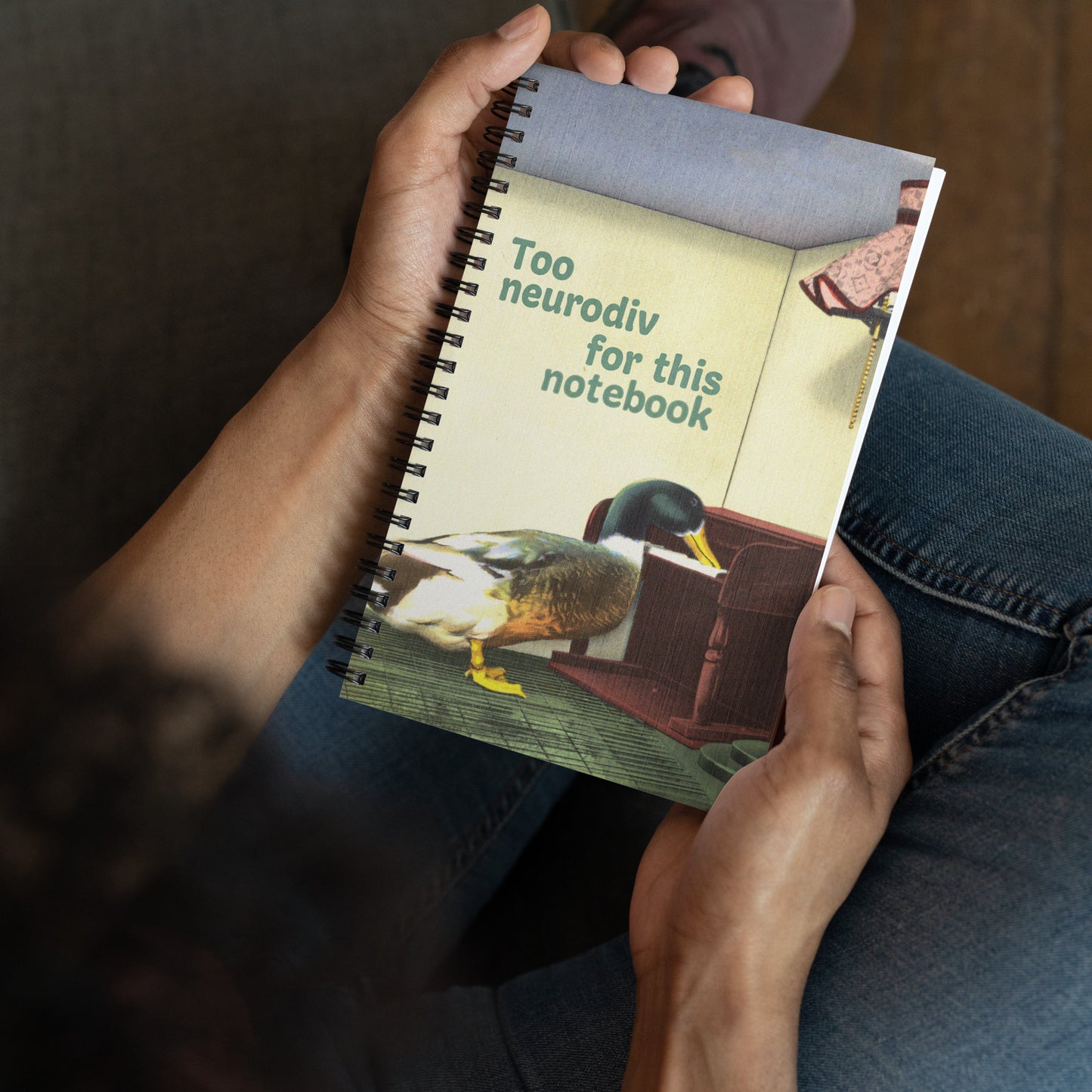 Too Neurodiv for This Notebook – Funny Vintage Neurodivergent Journal