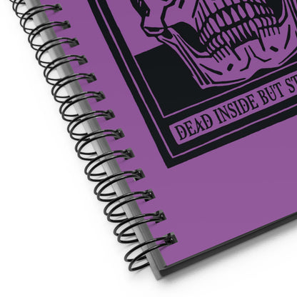 Dead Inside Notebook – Vintage Skull Dark Humor Journal