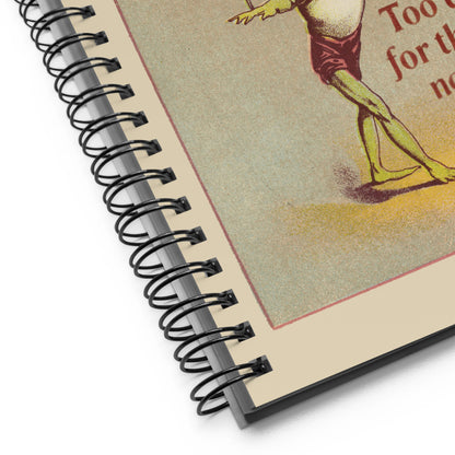 Too Queer for This Notebook – Playful Vintage Queer Spiral Journal