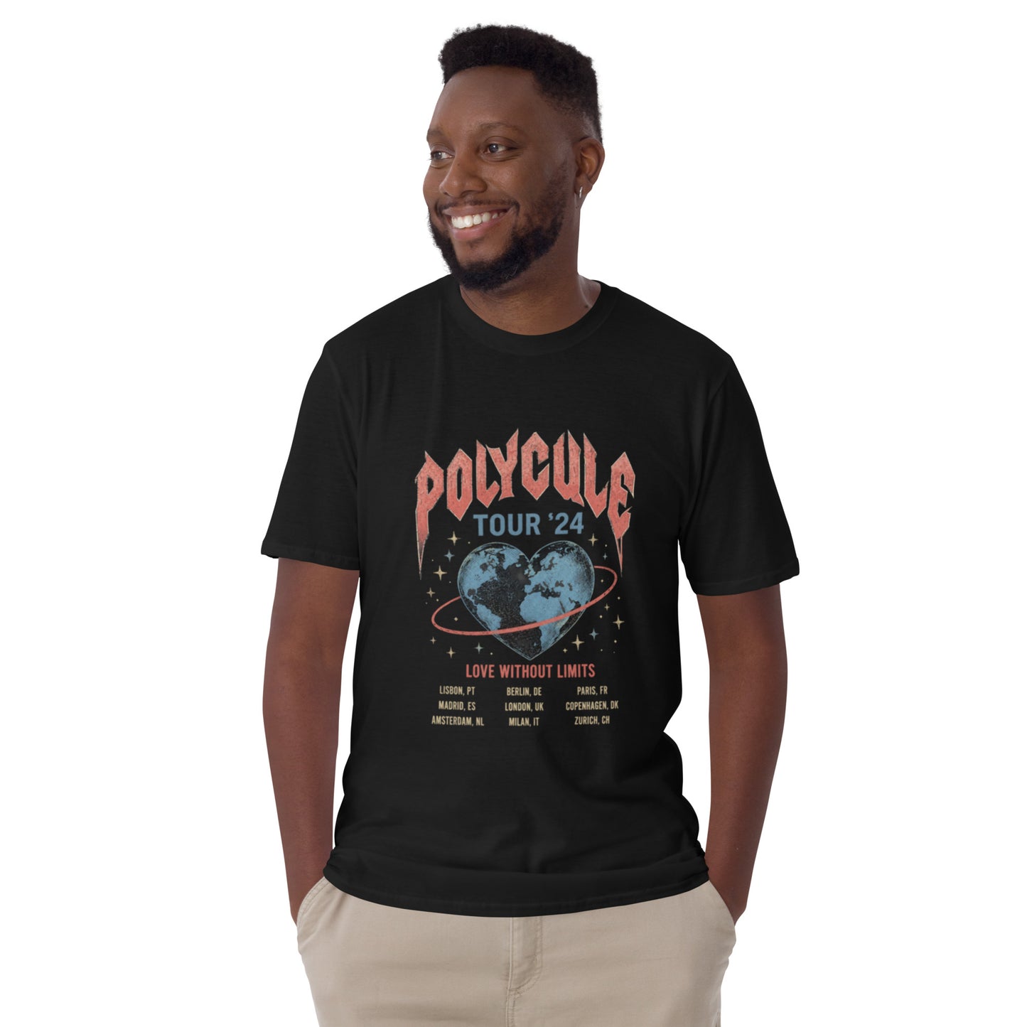 Polycule Tour T-Shirt - Vintage Rock Band Style ENM Unisex Tee