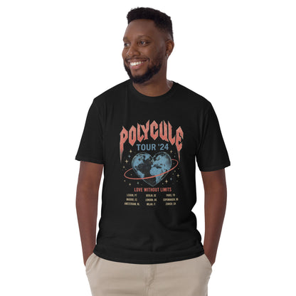 Polycule Tour T-Shirt - Vintage Rock Band Style ENM Unisex Tee
