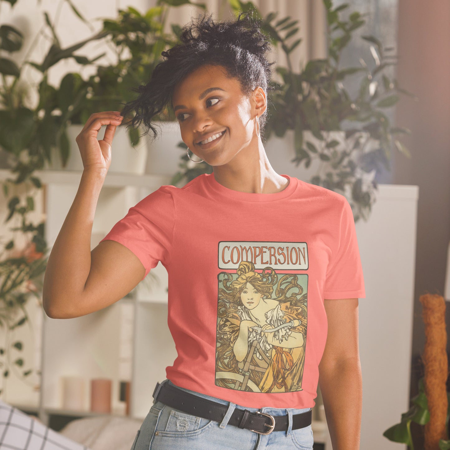 Vintage Compersion T-Shirt – Art Nouveau Polyamory Symbol Unisex Tee