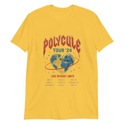 Polycule Tour T-Shirt - Vintage Rock Band Style ENM Unisex Tee