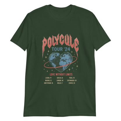 Polycule Tour T-Shirt - Vintage Rock Band Style ENM Unisex Tee