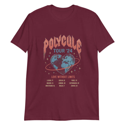 Polycule Tour T-Shirt - Vintage Rock Band Style ENM Unisex Tee