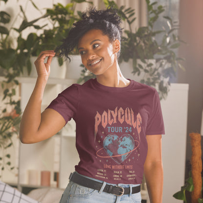 Polycule Tour T-Shirt - Vintage Rock Band Style ENM Unisex Tee