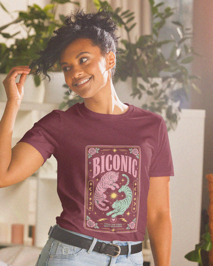Biconic T-Shirt - Bisexual Pride Tiger Graphic Unisex Tee