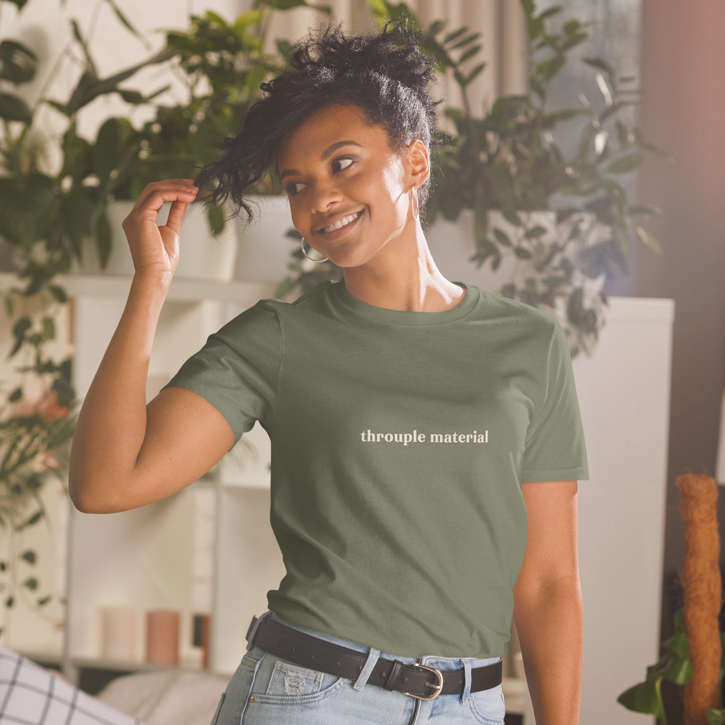 Throuple Material T-Shirt – Cheeky ENM Statement Tee