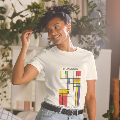 Queer Mondrian T-Shirt – LGBTQ Pride Abstract Art Tee