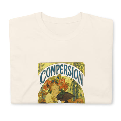 Vintage Compersion T-Shirt - Art Nouveau Polyamory Floral Design