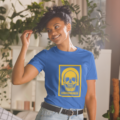 Dead Inside T-Shirt – Yellow Vintage Skull Dark Humor Tee