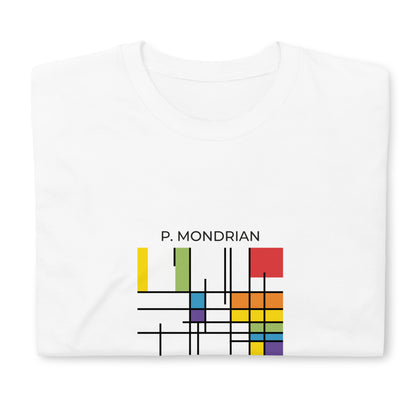 Queer Mondrian T-Shirt – LGBTQ Pride Abstract Art Tee