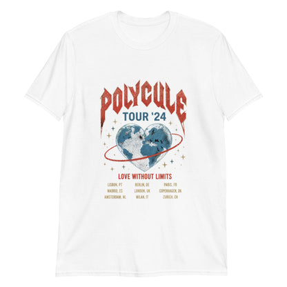 Polycule Tour T-Shirt - Vintage Rock Band Style ENM Unisex Tee