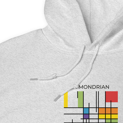 Queer Mondrian Unisex Hoodie – LGBTQ+ Pride Abstract Art Sweatshirt