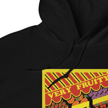 Very Fruity Unisex Hoodie - Queer Campy Vintage Fruit Stand Sweatshirt