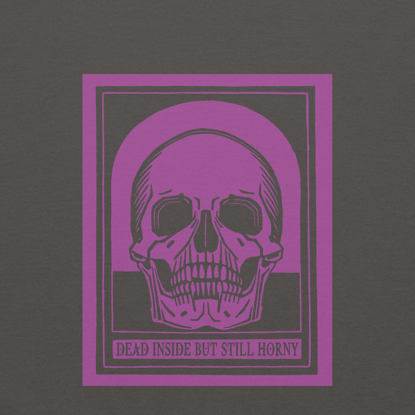 Dead Inside Unisex Hoodie – Vintage Skull Dark Humor Sweatshirt