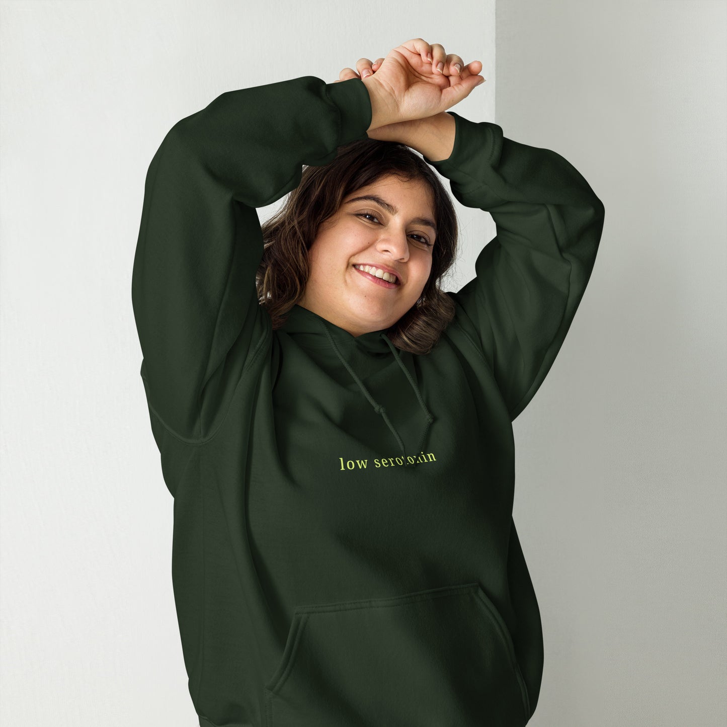 Low Serotonin Unisex Hoodie – Existential Dread Neurodivergent Sweatshirt