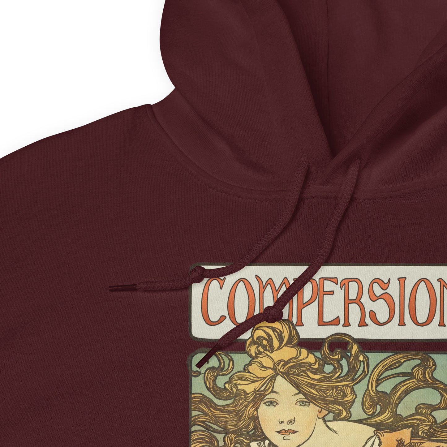 Vintage Compersion Unisex Hoodie – Art Nouveau Polyamory Symbol Unisex Sweatshirt