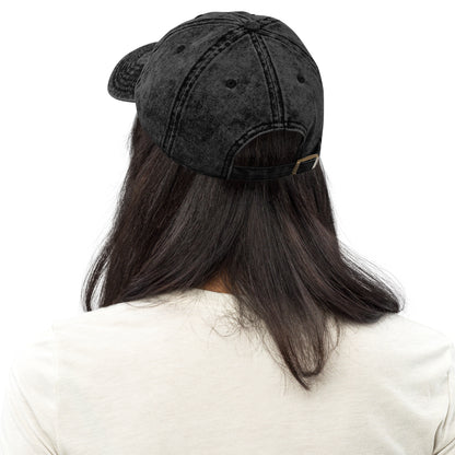 Low Serotonin Vintage Cap – Embroidered Cotton Hat for Neurodivergent Style