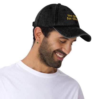 Too Queer for This Cap – Embroidered Cotton Hat for Playful Pride Style