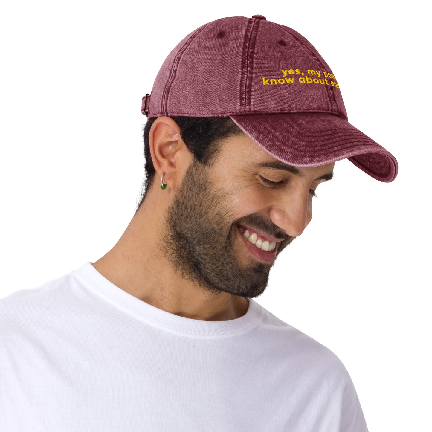 Yes, My Partners Know Vintage Cap – Cheeky ENM Statement Hat