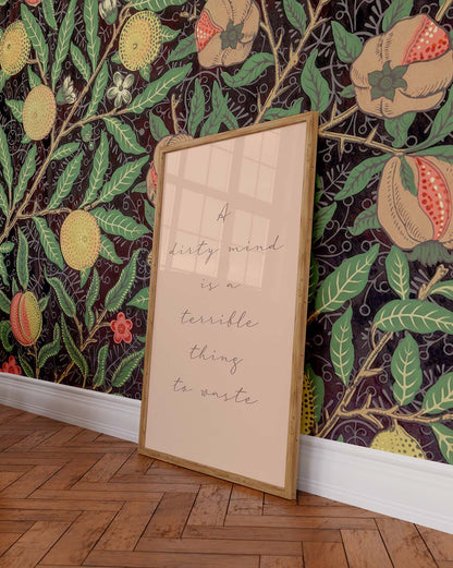 Dirty Mind Poster – Cheeky Typography Wall Art